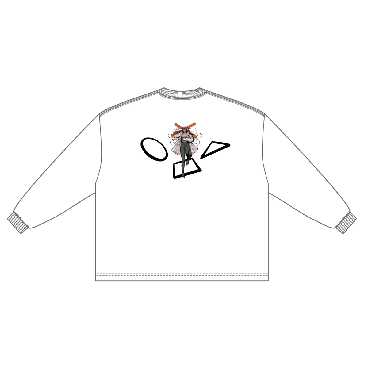 【只野楓】『Oh...』Music Video Long T-shirts (WHITE)