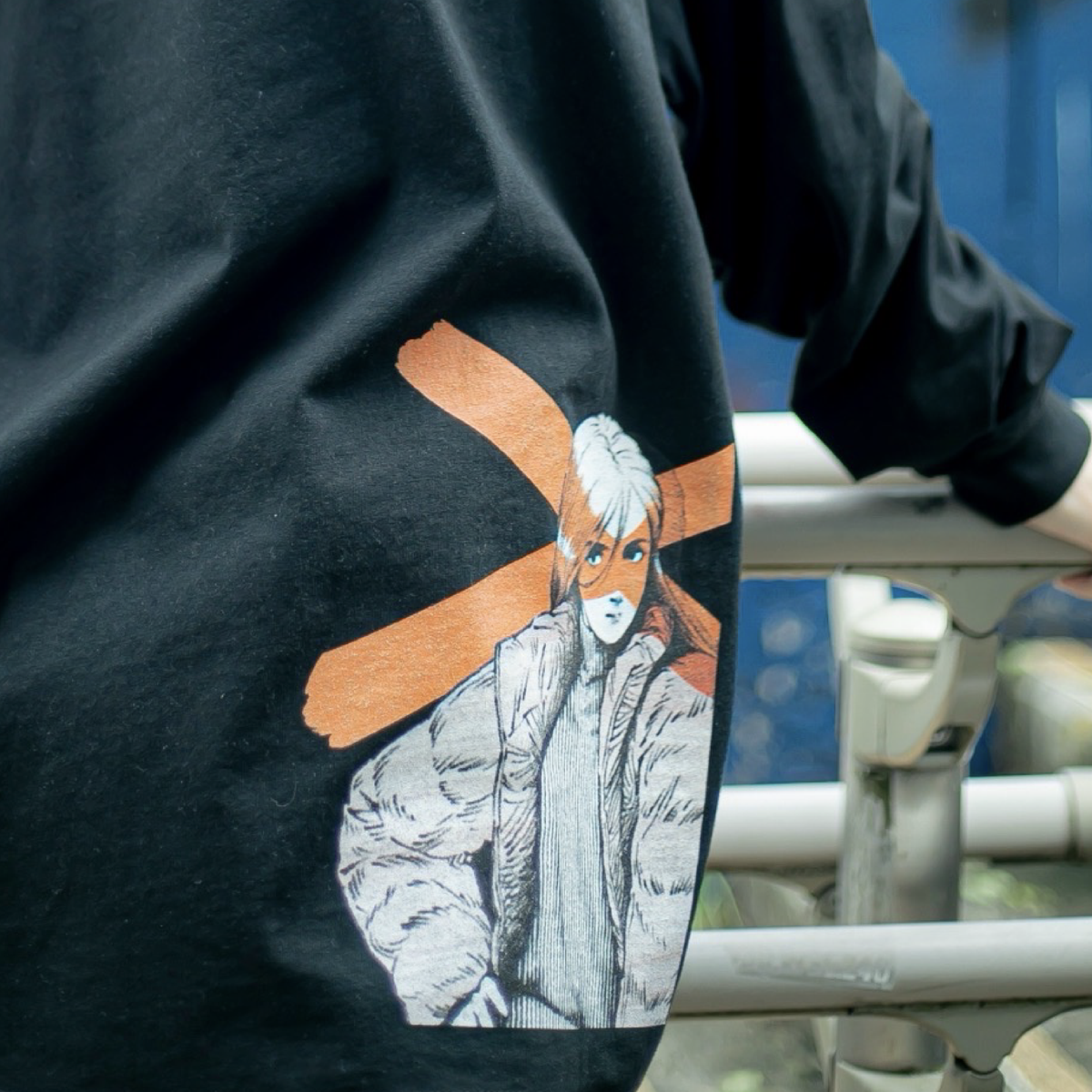 【只野楓】『Oh...』Music Jacket Long T-shirts (BLACK)