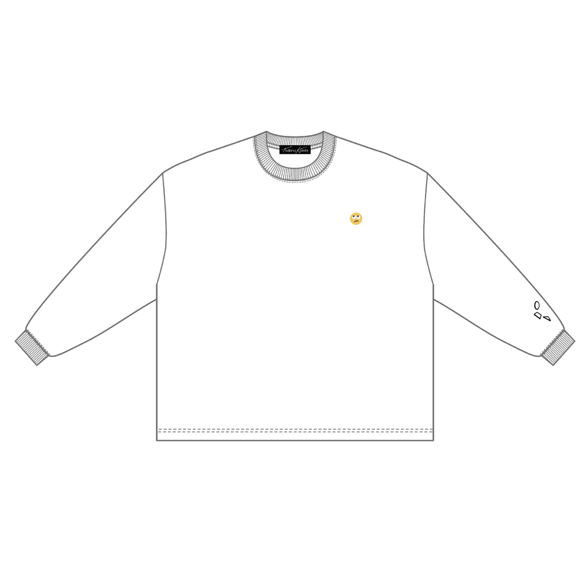 【只野楓】『Oh...』Music Video  Long T-shirts (WHITE)