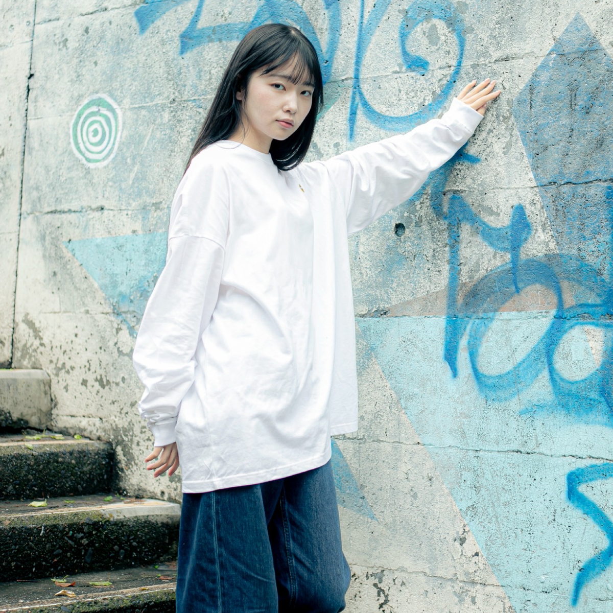 【只野楓】『Oh...』Music Video  Long T-shirts (WHITE)